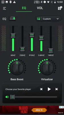 Equalizer & Bass Booster android App screenshot 3