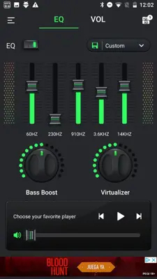 Equalizer & Bass Booster android App screenshot 4