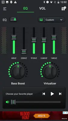 Equalizer & Bass Booster android App screenshot 5