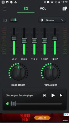 Equalizer & Bass Booster android App screenshot 6